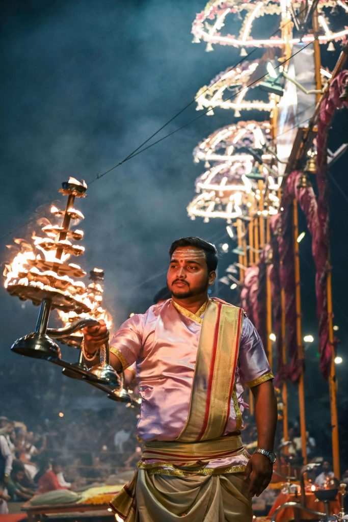 Ganga Aarti at Night